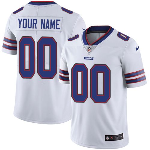 Nike Buffalo Bills White Men Customized Vapor Untouchable Player Limited Jersey->customized nfl jersey->Custom Jersey